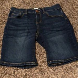 Jean mid shorts